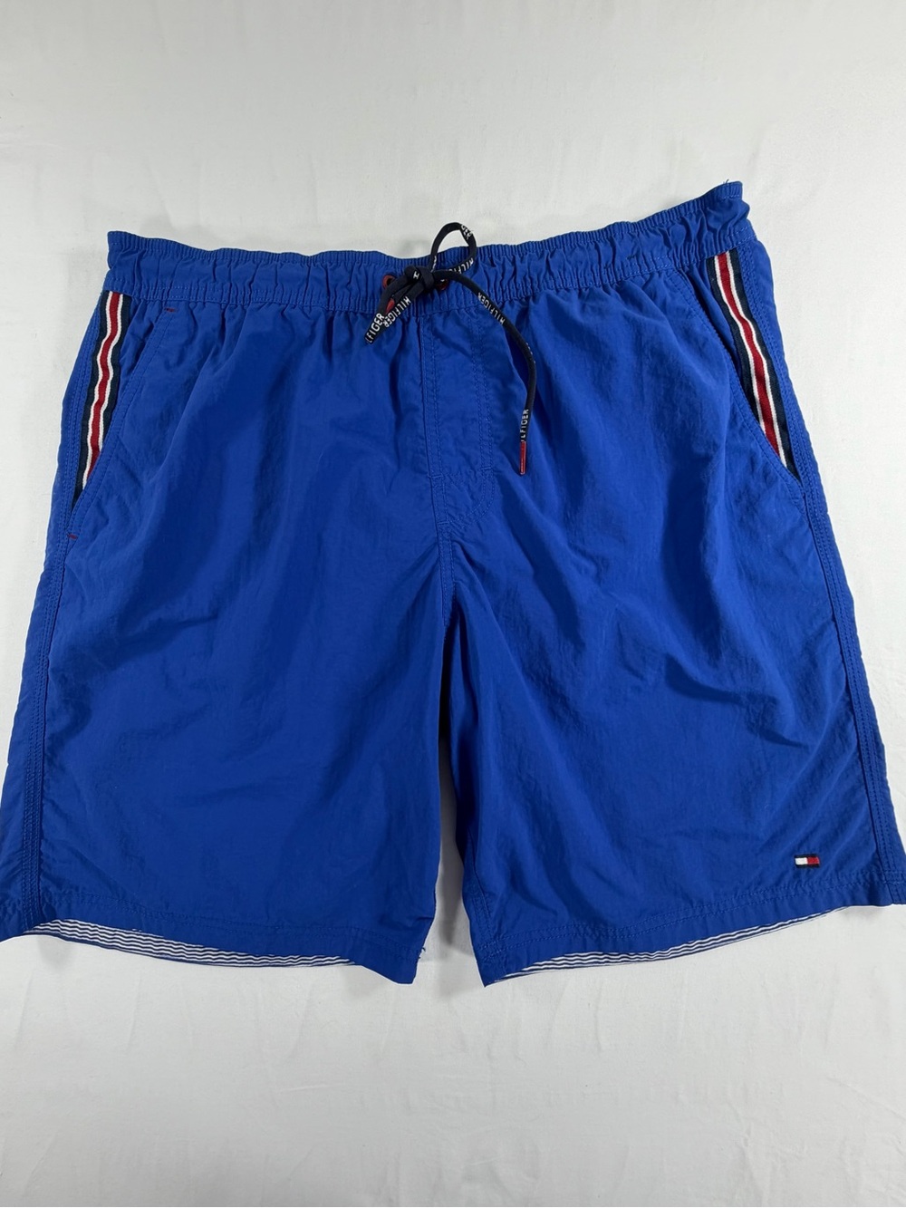 Tommy Hilfiger Swim‎ Trunks Men’s Medium Blue Drawstring Lined Shorts